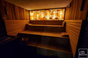 sauna room at grand hyatt abu dhabi hotel