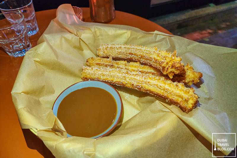 churros dessert at lila taqueria