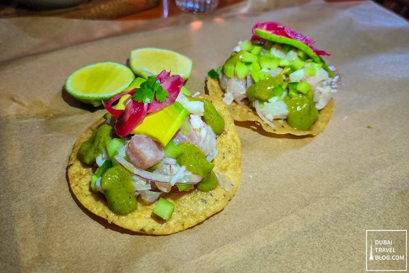 lila taqueria mixed seafood tostadas