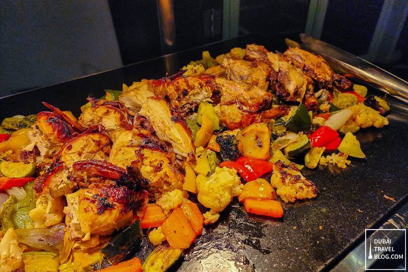 roasted chicken at marriott al jaddaf the market place