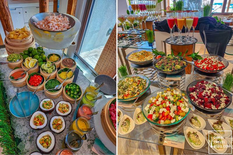 salad bar bab al bahr brunch ajman saray