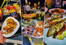 seafood night at the market place in marriott al jaddaf