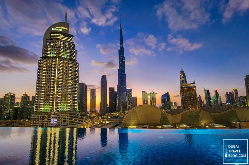 view of burj khalifa from nazcaa dubai