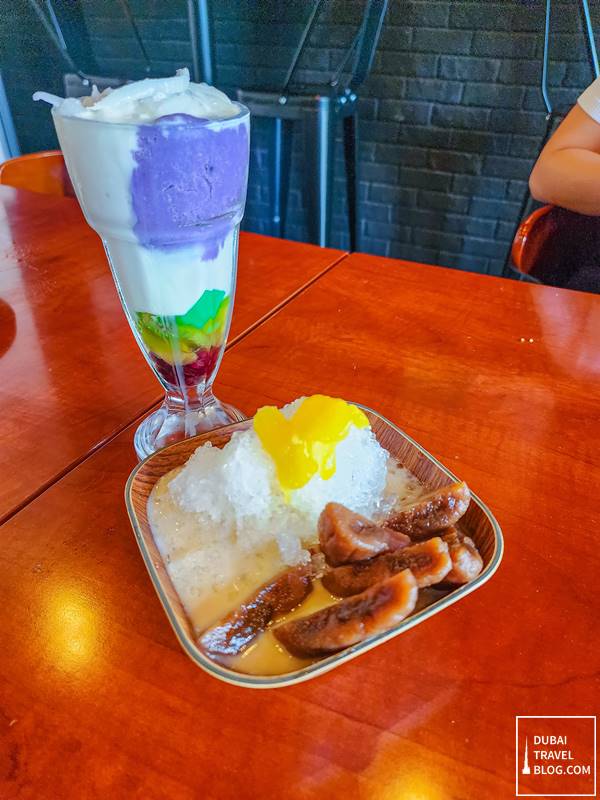 chibog filipino desserts halo halo minatamis na saging