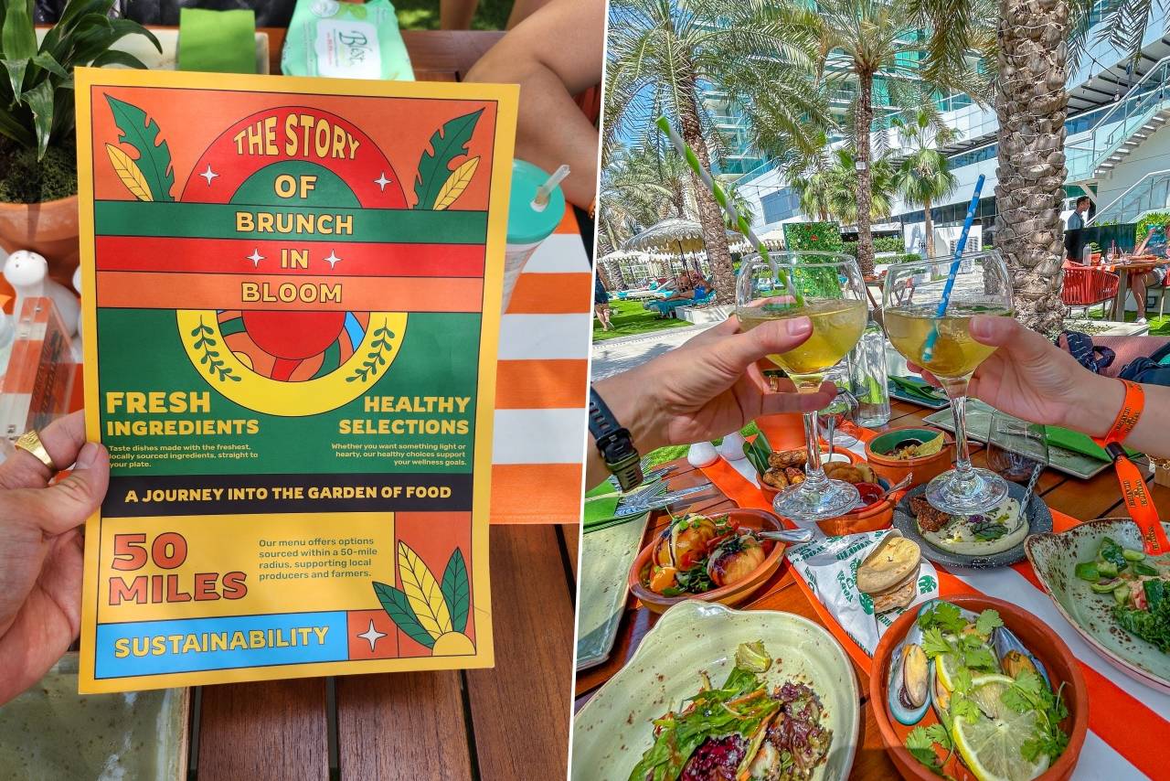 brunch in bloom brunch at gastro kitchen doubletree by hilton jumeirah beach