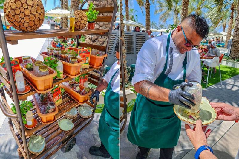 fresh salads at gastro kitchen doubletree by hilton jbr