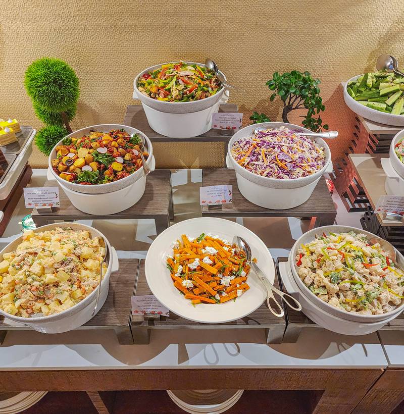 salad buffet at alloro ristorante dubai marina salad buffet at alloro ristorante dubai marina